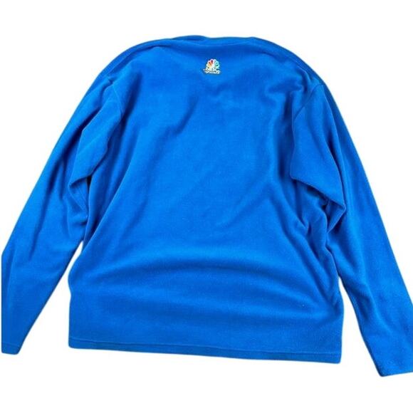 Patagonia Men's XL Blue 1/4 Zip Fleece Pullover NBC Sports Logo Synchilla - Picture 2 of 11